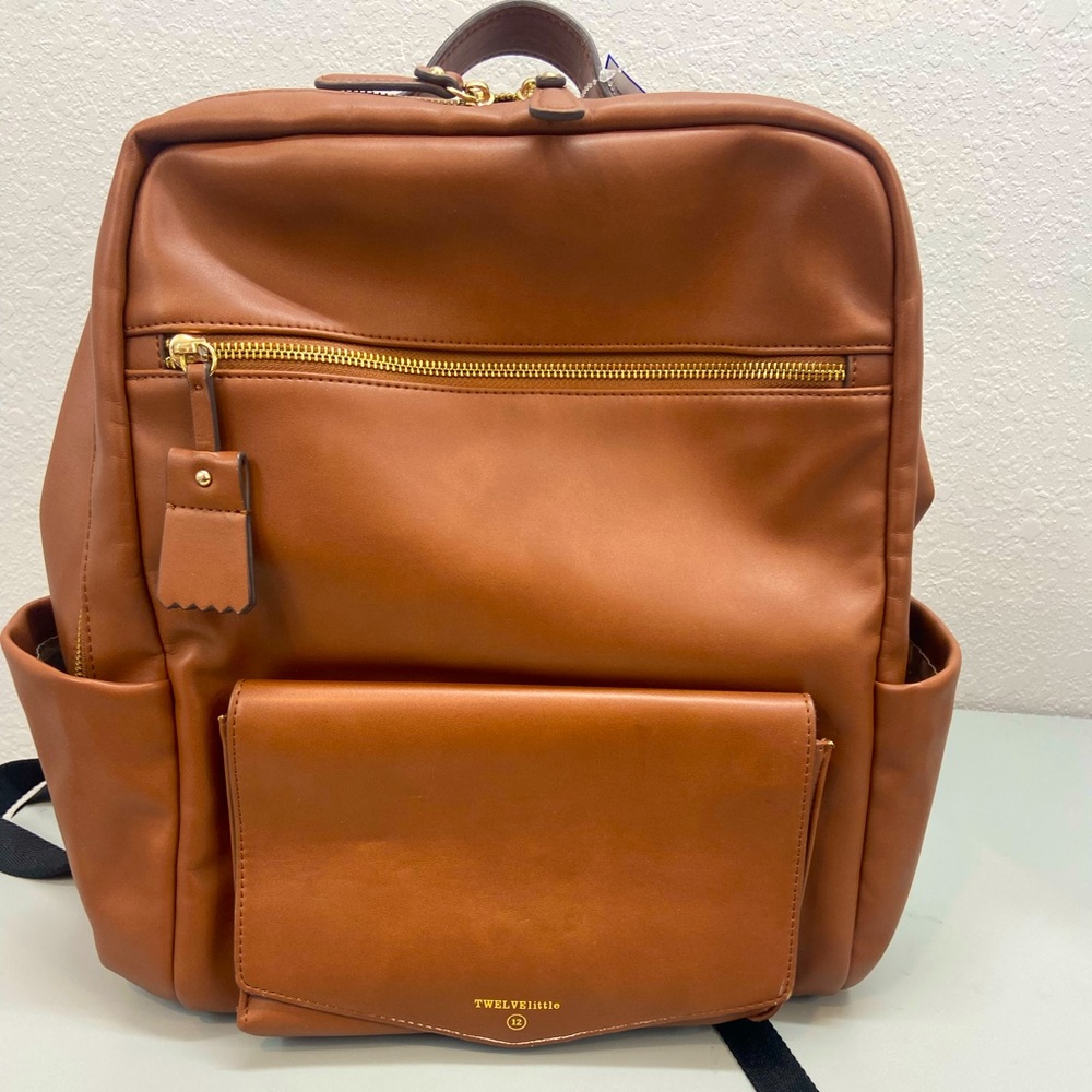 12 Littles Leather Diaper bag